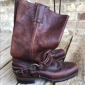 Frye Belted Harness Boots
